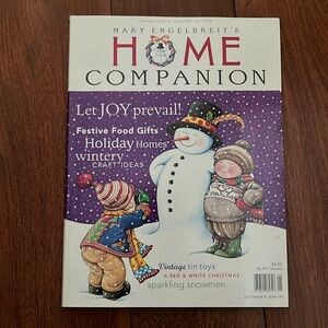 Mary Engelbreit Home Companion Magazine & Tommy Paper Doll Dec 1997/Jan 1998
